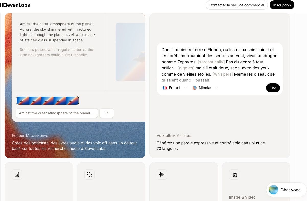 Doublage IA de vos vidéos - ElevenLabs, hero shot